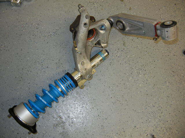 Porsche 996 Turbo PSS10 strut installed Porsche 996 Turbo PSS10 strut installed
